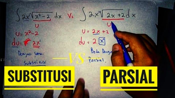 integral substitusi dan parsial terbaru