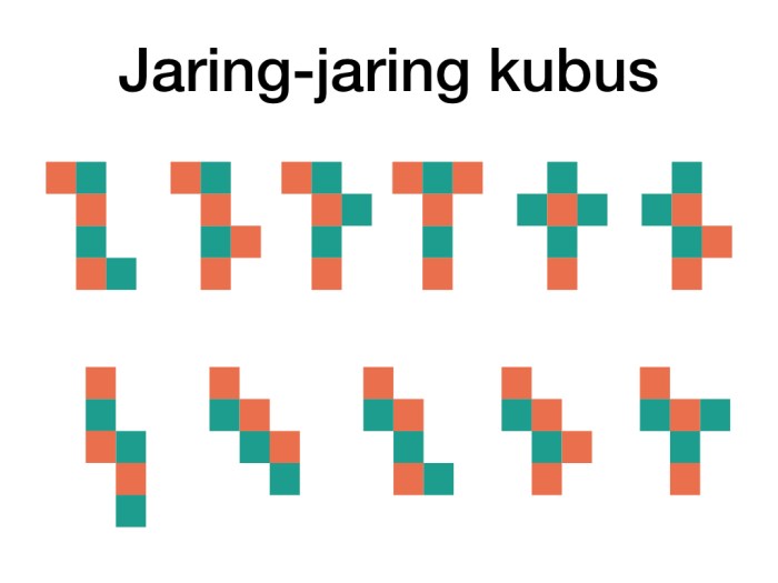 jaring jaring kubus ukuran 10 cm