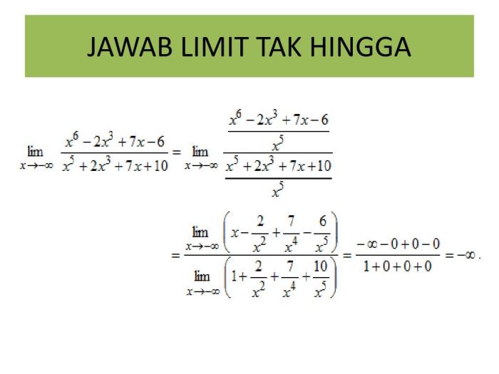 soal limit trigonometri tak hingga terbaru