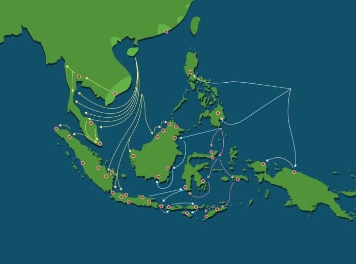 jarak jepang ke indonesia