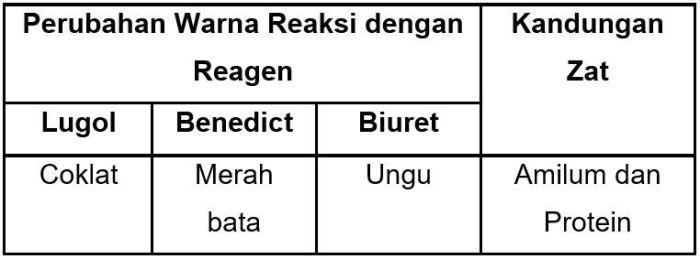 uji hasil dapat mengandung bahan perhatikan berdasarkan diambil kesimpulan berikut lemak amilum