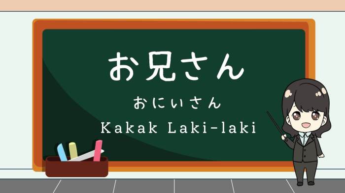 bahasa jepang kakak laki terbaru