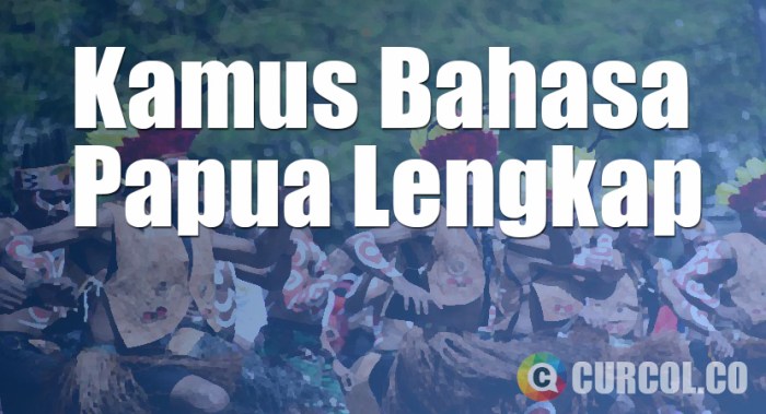 bahasa papua sehari hari