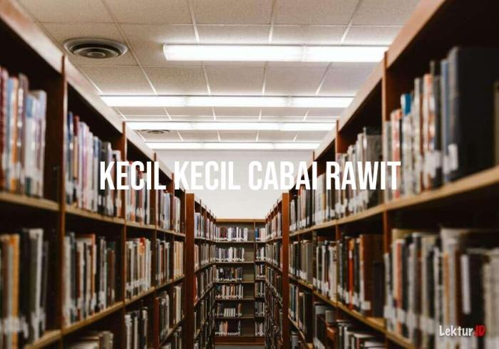 arti kecil kecil cabe rawit