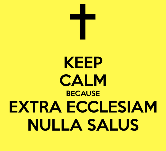 extra ecclesiam nulla salus