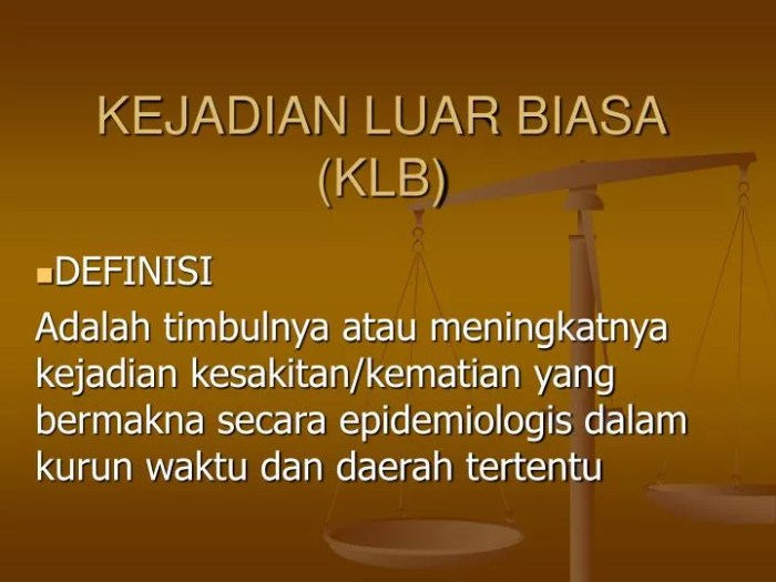 contoh kejadian luar biasa