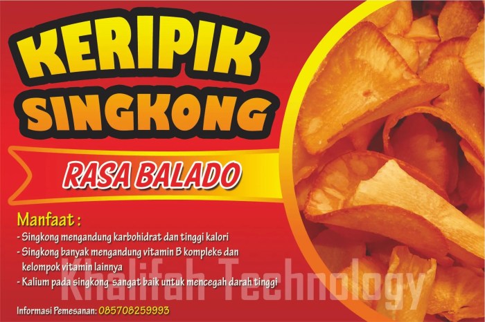 kemasan pouch keripik tempe dikemas foil bisnis produk desain singkong mengguncang snack