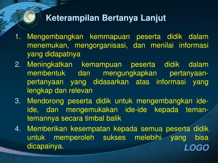 keterampilan bertanya dasar dan lanjutan