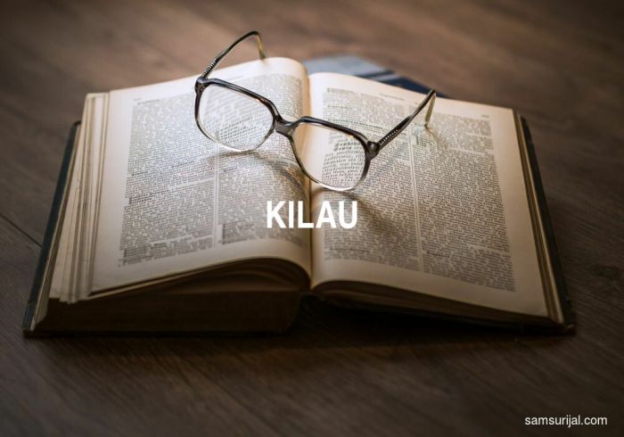 kilau adalah dalam kamus bahasa indonesia