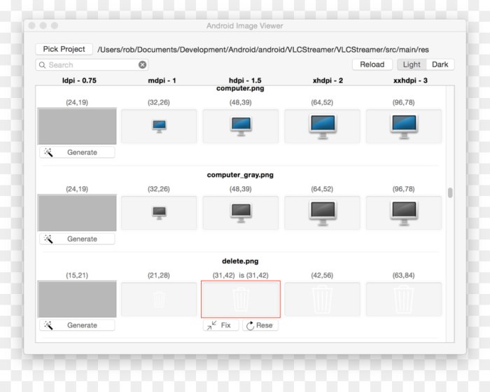 layar penampil data pada komputer