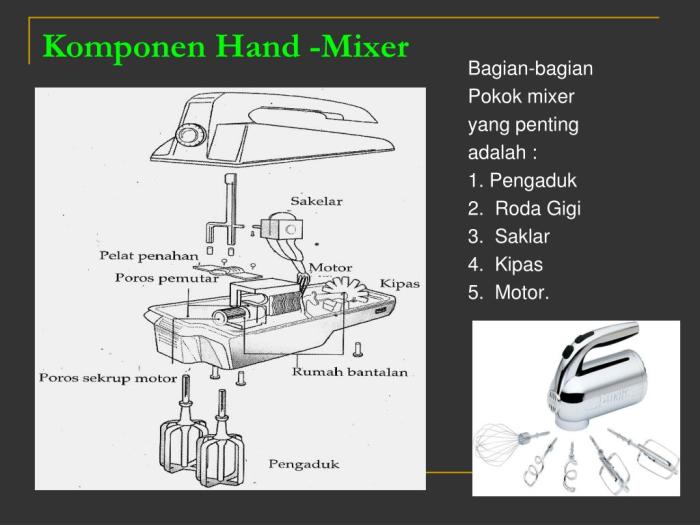 komponen mixer dan fungsinya terbaru