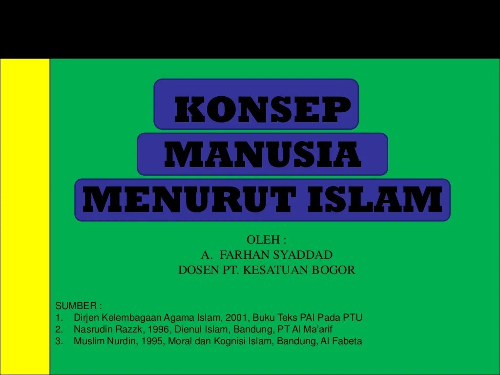 menurut manusia konsep islam tujuan