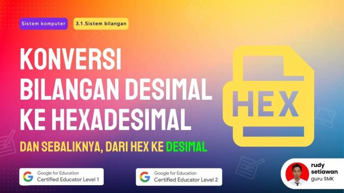 konversi hexa ke desimal terbaru