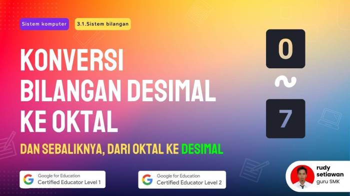 bilangan oktal ke desimal terbaru