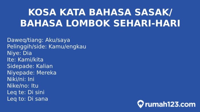 sasak bahasa lombok