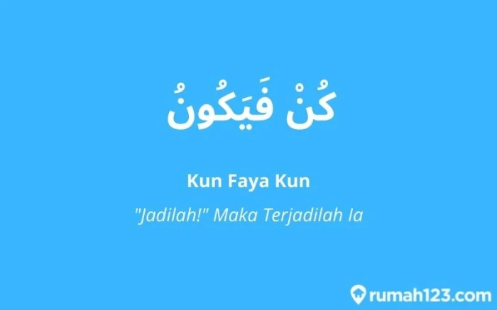 arti kun fayakun biidznillah terbaru