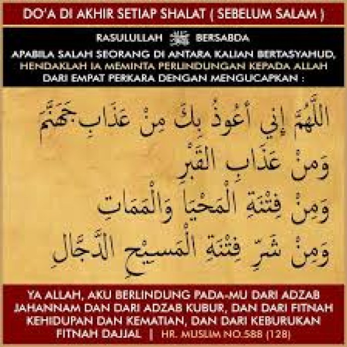 sebelum salam doa tasyahud berdoa