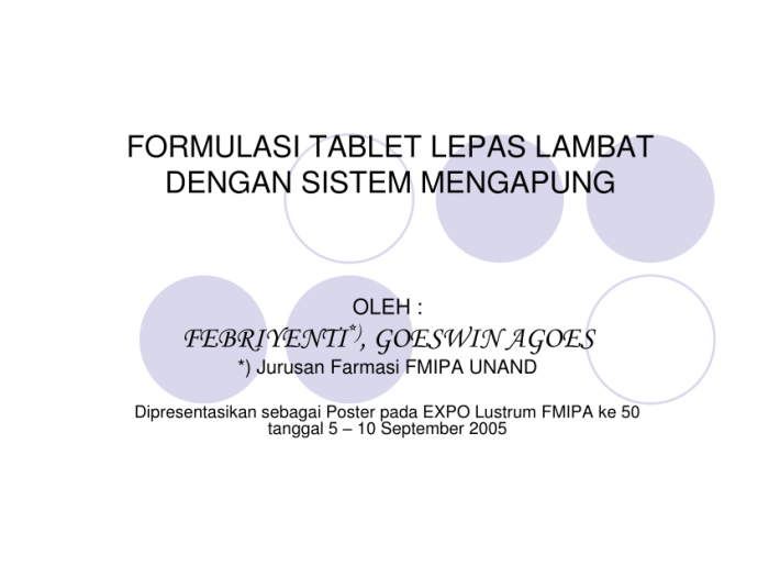 contoh tablet lepas lambat terbaru