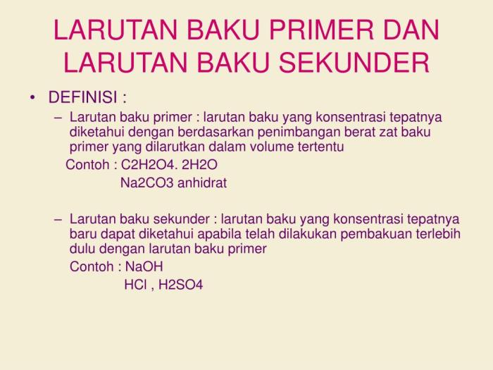 larutan baku primer dan sekunder