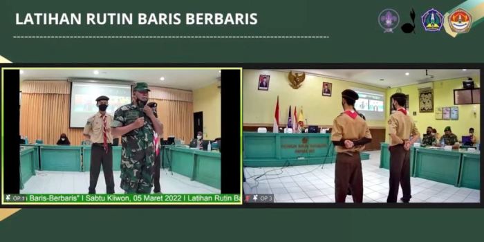 latihan baris berbaris pramuka terbaru