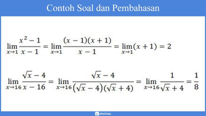 soal limit fungsi trigonometri terbaru