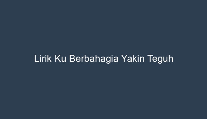 teguh yakin