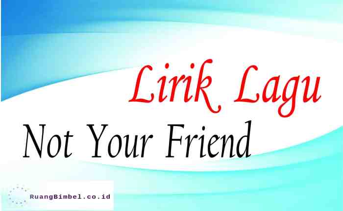 Lirik lagu trouble is a friend dan artinya