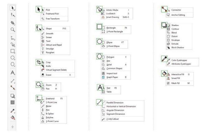 fungsi toolbox pada coreldraw terbaru