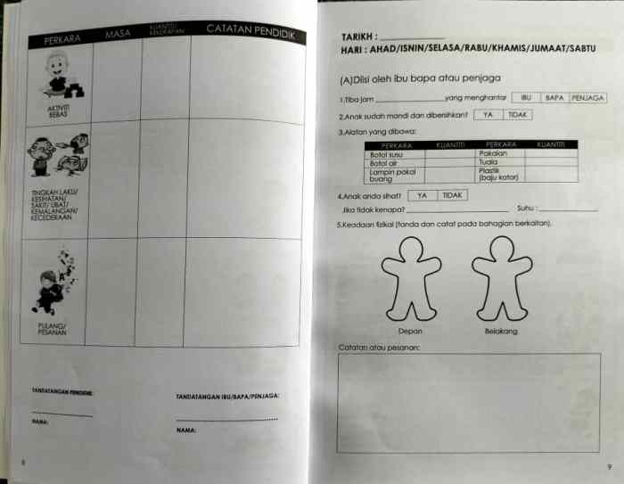 contoh buku harian anak sd