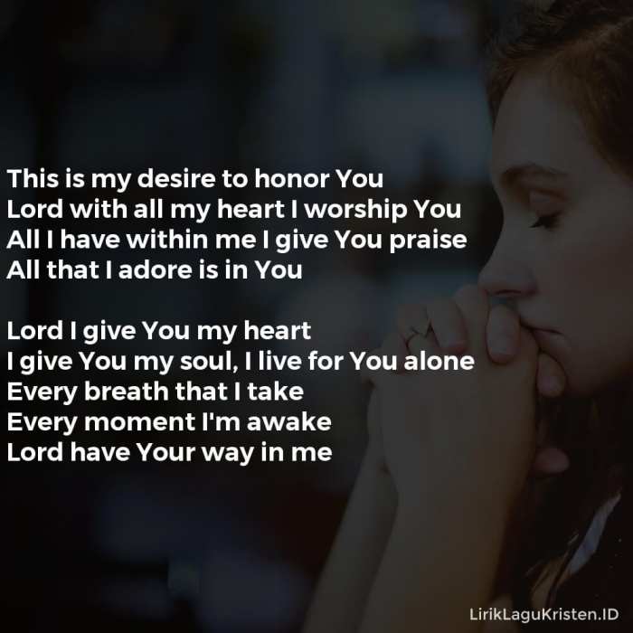 lirik lord i give you my heart terbaru