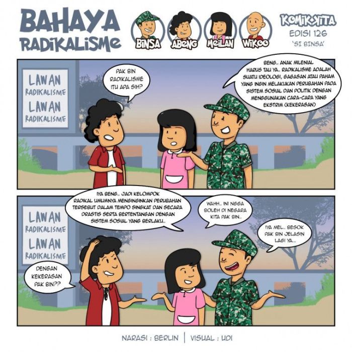 contoh gambar komik pendidikan terbaru