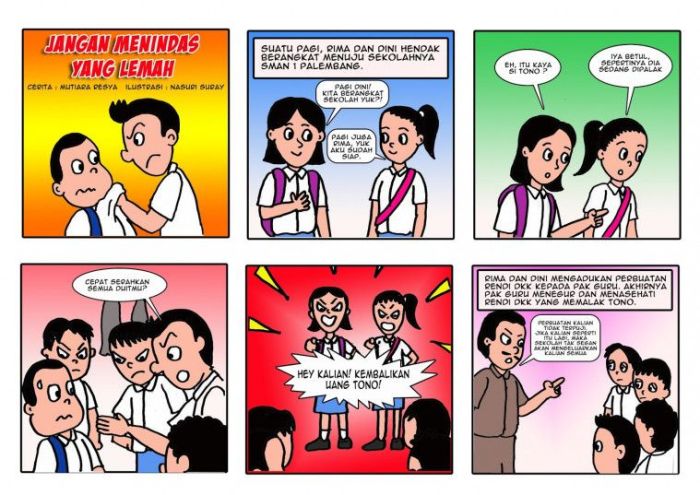 contoh gambar komik tentang pendidikan terbaru