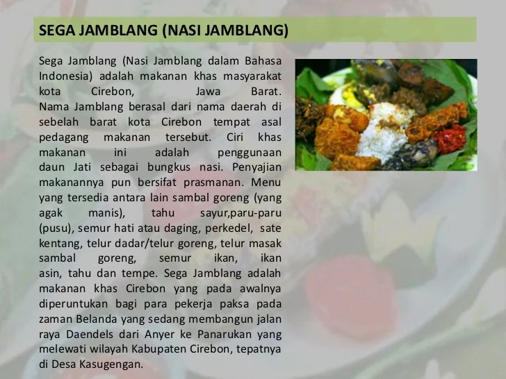 contoh teks deskripsi tentang makanan terbaru