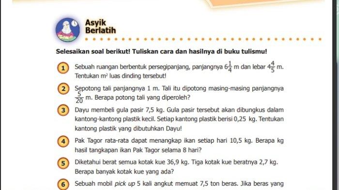 soal penjumlahan pecahan kelas 4