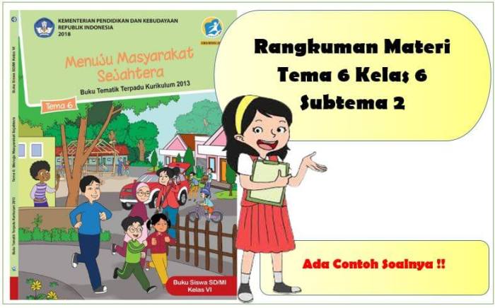 rangkuman tema 2 kelas 6