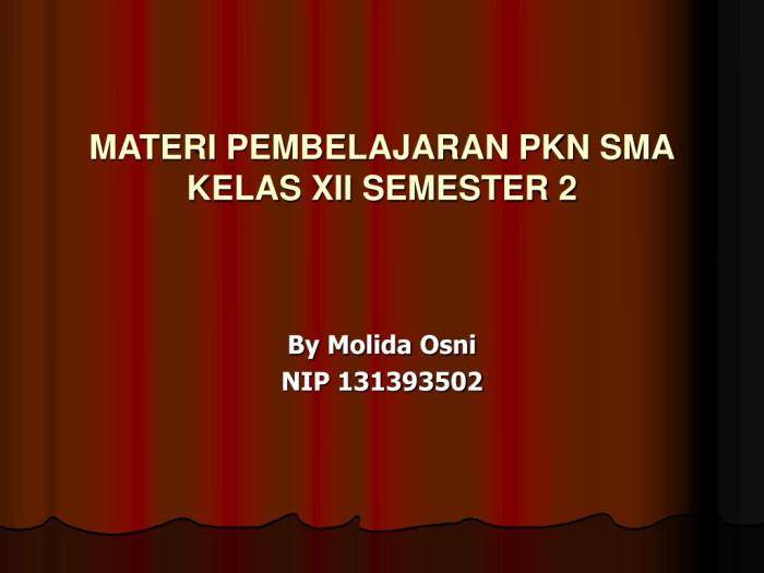 materi pkn kelas 12 semester 1 terbaru