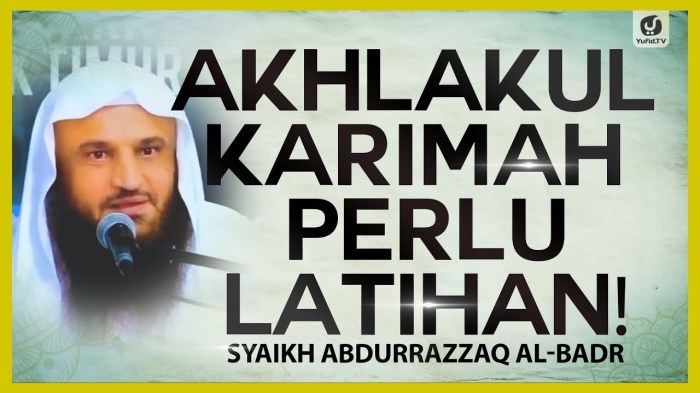 ceramah tentang akhlakul karimah