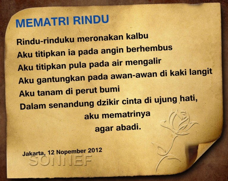 rindu puisi kekasih dari seseorang tercinta perasaan yaitu romantis kecintaan bentuk rasa mencerminkan berasal bertemu timbulnya kasing keinginan