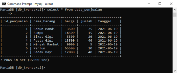 cara mengubah nama table di mysql