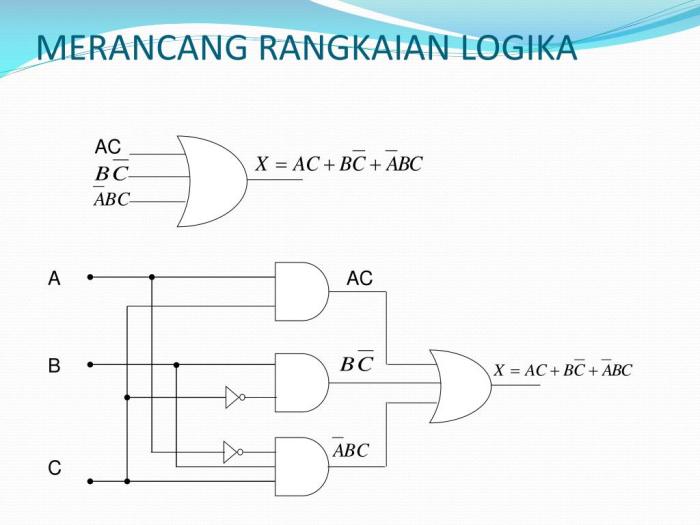 gerbang logika rangkaian proteus menggambar skematik