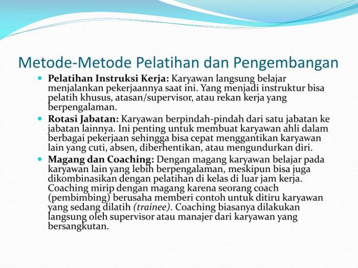 metode pelatihan dan pengembangan terbaru