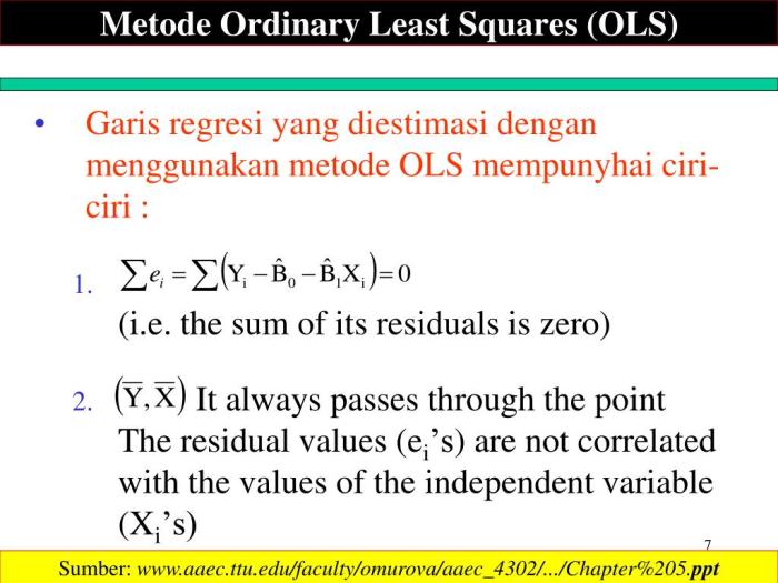 rumus metode least square terbaru