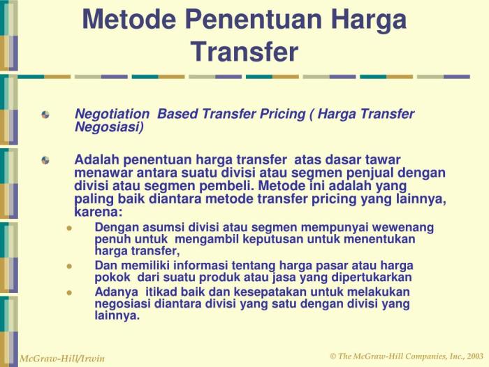 metode penentuan harga transfer terbaru