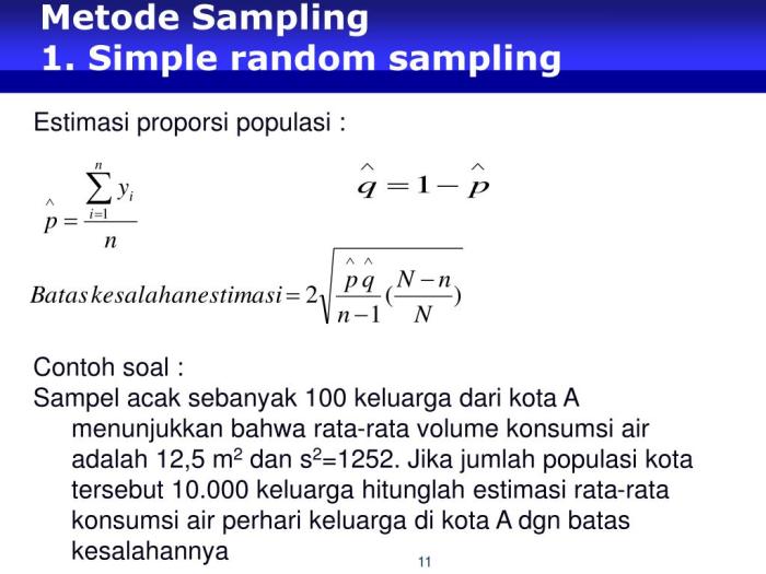 contoh penelitian simple random sampling terbaru