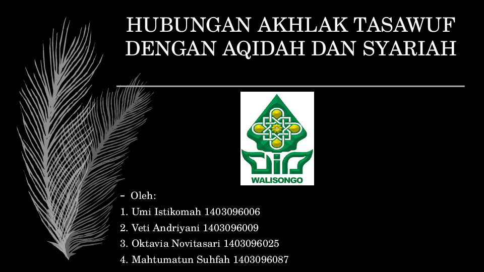 hubungan aqidah syariah dan akhlak