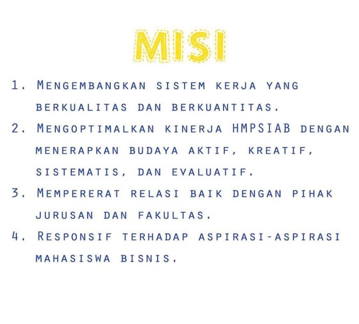 contoh visi misi mahasiswa