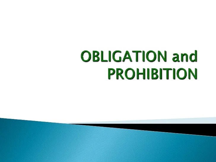 obligation prohibition and suggestion terbaru