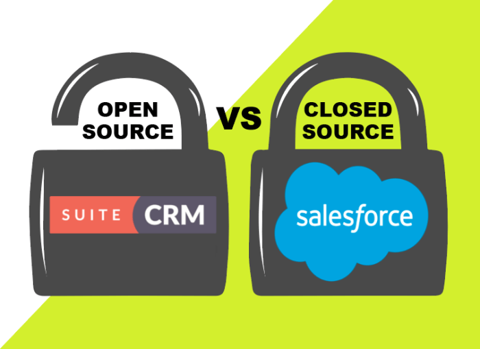 open source closed vs versus