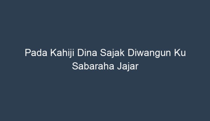 sabaraha pada sajak lembur kuring