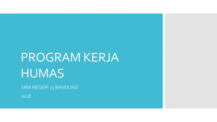 program kerja humas dalam organisasi terbaru